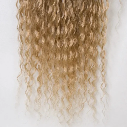 Ombre Honey Blonde Crochet Boho Box Braids With Human Hair Curls -Hot Lingerie Hub Ombre Honey Blonde Crochet Boho Box Braids Human Hair