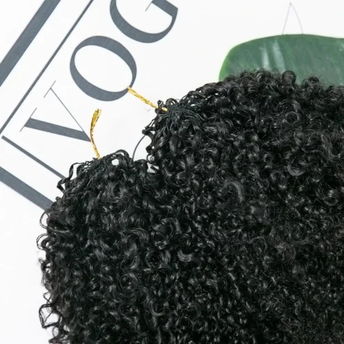 Multi-Textured Kinky Curly Crochet Hair Extensions Human Hair -Hot Lingerie Hub Pre Separated Crochet Hair Extensions Human Hair Kinky Curly