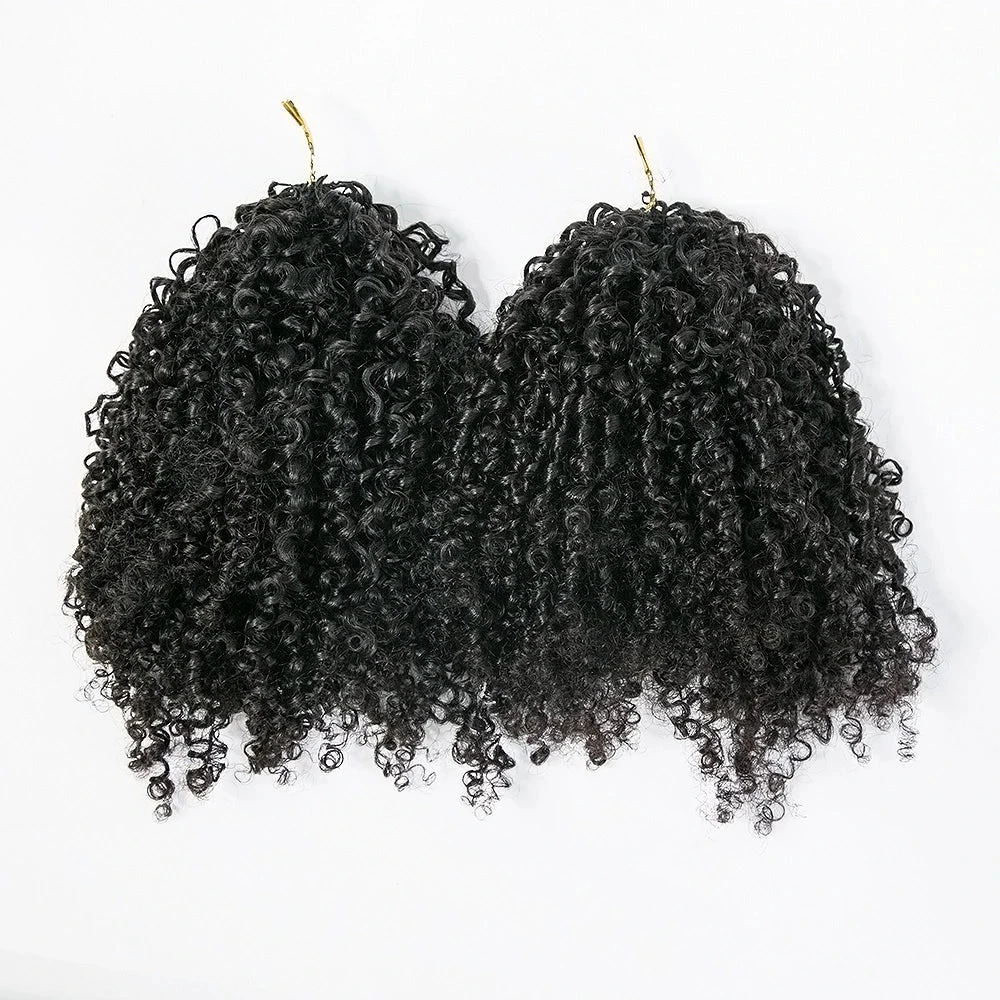 Multi-Textured Kinky Curly Crochet Hair Extensions Human Hair 18 Multi-Textured Kinky Curly Crochet Hair Extensions Human Hair - Image 16