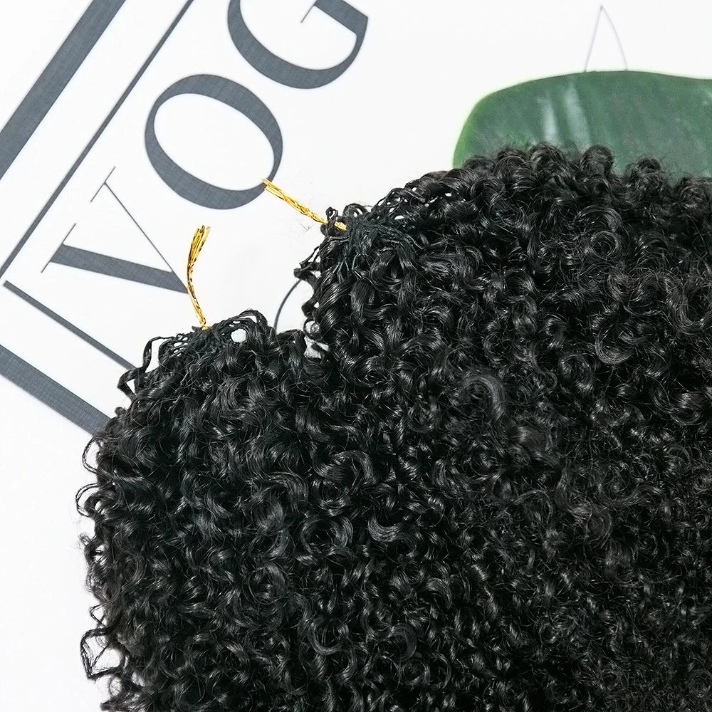 Multi-Textured Kinky Curly Crochet Hair Extensions Human Hair 15 Multi-Textured Kinky Curly Crochet Hair Extensions Human Hair - Image 13