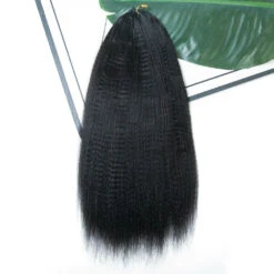 Yaki Straight Human Crochet Hair