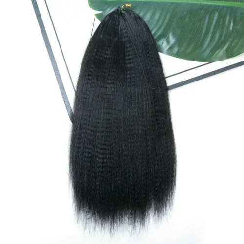 Yaki Straight Human Crochet Hair