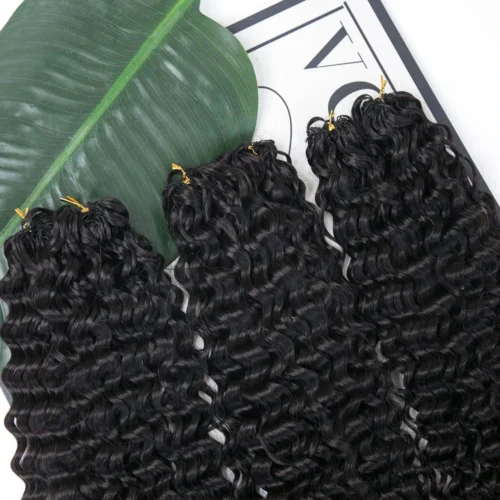 Human Crochet Hair Water Wave -Hot Lingerie Hub Pre Separated Water Wave Crochet Hair Extensions Human Hair