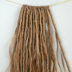 Mixed Blonde Brown Pre-looped Human Hair Crochet Goddess Locs With Body Wave Curls -Hot Lingerie Hub Pre looped Human Hair Crochet Goddess Locs