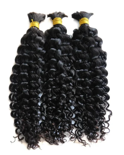 Spanish Curl Bulk Hair Extensions For Braiding -Hot Lingerie Hub Spanish curl Crochet Hair with human hair