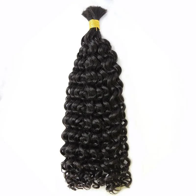 Double Drawn Burmese Spanish Curl Human Braiding Hair 8 Double Drawn Burmese Spanish Curl Human Braiding Hair - Image 6