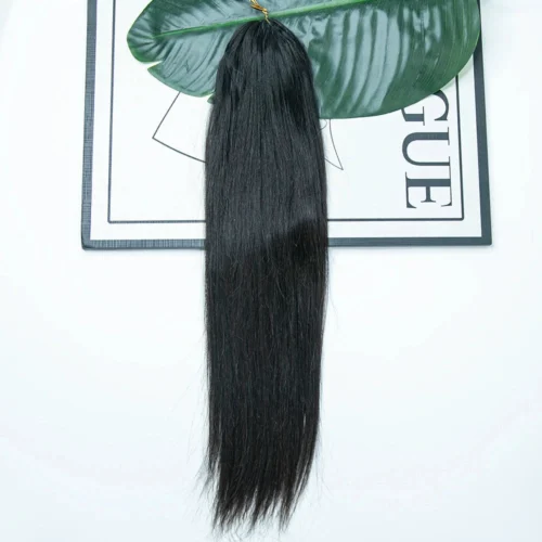 Human Crochet Hair Extensions Silky Straight