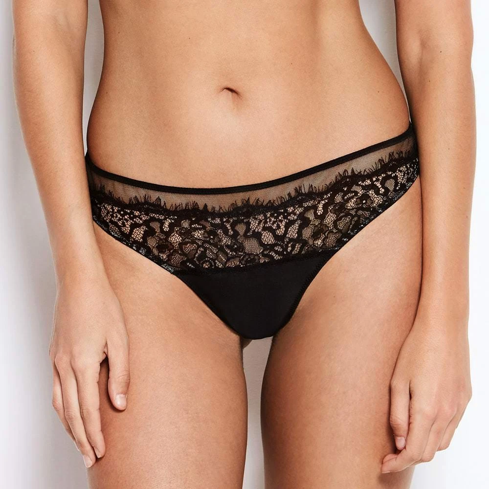 Abbie Black Eyelash Lace Knickers 4 Abbie Black Eyelash Lace Knickers - Image 2
