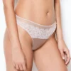 Abbie Vintage Rose Eyelash Lace Thong -Hot Lingerie Hub abbie pink lace thong