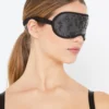 Abrielle Black Embroidered Silk Eye Mask 2 Abrielle Black Embroidered Silk Eye Mask -Hot Lingerie Hub abrielle black eye mask scaled