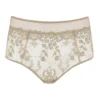 Abrielle Gold Embroidered High Waist Knickers 2 Abrielle Gold Embroidered High Waist Knickers -Hot Lingerie Hub abrielle gold embroidered high waist knickers scaled