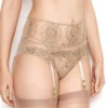 Abrielle Gold Embroidered Suspender Belt -Hot Lingerie Hub abrielle gold embroidered suspender belt scaled