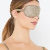 Abrielle Gold Embroidered Silk Eye Mask -Hot Lingerie Hub abrielle gold eye mask scaled