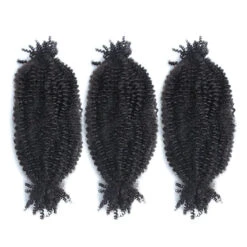 Human Hair Spring Twist Hair Extensions -Hot Lingerie Hub afro springy twist hair human hair