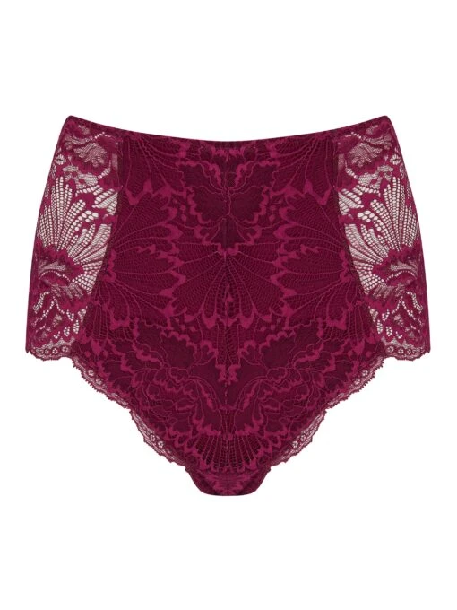 Angela Boysenberry Stretch Lace High Waist Knickers