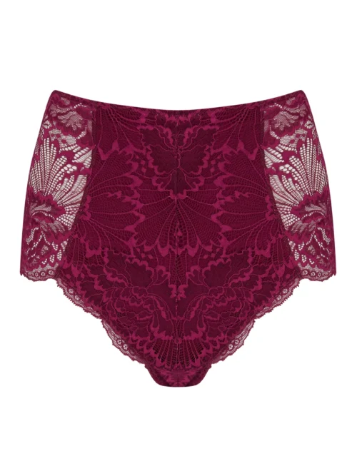 Angela Boysenberry Stretch Lace High Waist Knickers