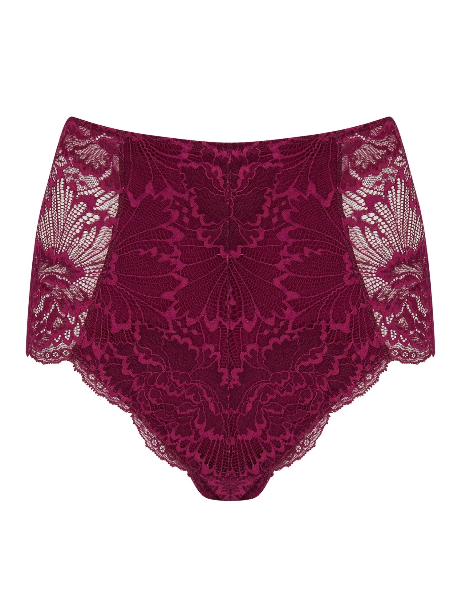 Angela Boysenberry Stretch Lace High Waist Knickers 3 Angela Boysenberry Stretch Lace High Waist Knickers