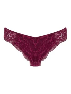 Angela Boysenberry Stretch Lace Thong