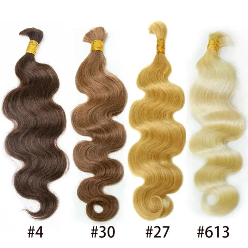 Blonde Boho Goddess Human Hair Curls Set -Hot Lingerie Hub body wave bulk hair combo color