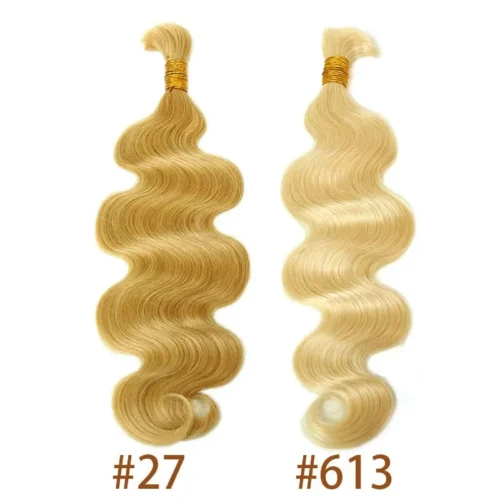 Blonde Boho Goddess Human Hair Curls Set -Hot Lingerie Hub body wave honey blonde plus platinum blonde human braiding hair