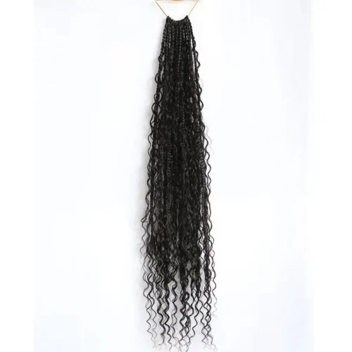 Crochet Boho Box Braids With Human Hair Curls -Hot Lingerie Hub bohemian curl crochet braids