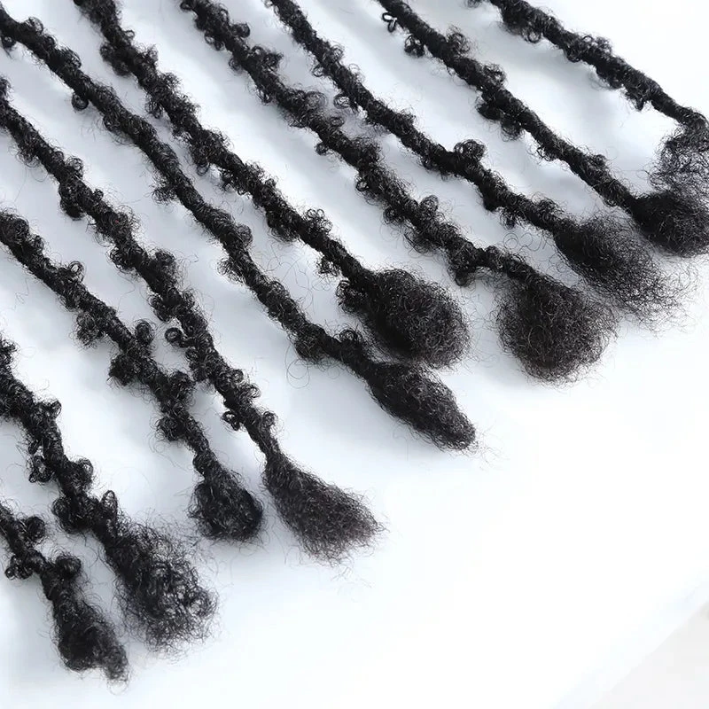 Butterfly Distressed Boho Loc Extensions Human Hair - Natural Black #1B 7 Butterfly Distressed Boho Loc Extensions Human Hair - Natural Black #1B - Image 5