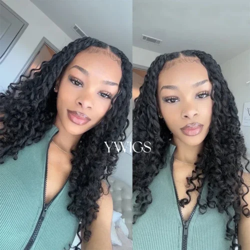 Loose Curly Bulk Hair Extensions For Braiding 16 Loose Curly Bulk Hair Extensions For Braiding -Hot Lingerie Hub boho locs with human hair curls ywigs