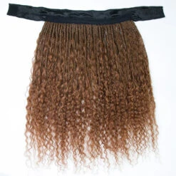 #30 Light Brown Grab & Go Braids Band Wig Boho Style With Human Hair Curls 14 #30 Light Brown Grab & Go Braids Band Wig Boho Style With Human Hair Curls -Hot Lingerie Hub box braids boho style with curls human hair
