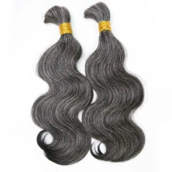 Salt And Pepper Body Wave Bulk Human Braiding Hair 11 Salt And Pepper Body Wave Bulk Human Braiding Hair -Hot Lingerie Hub braiding human hair salt and pepper