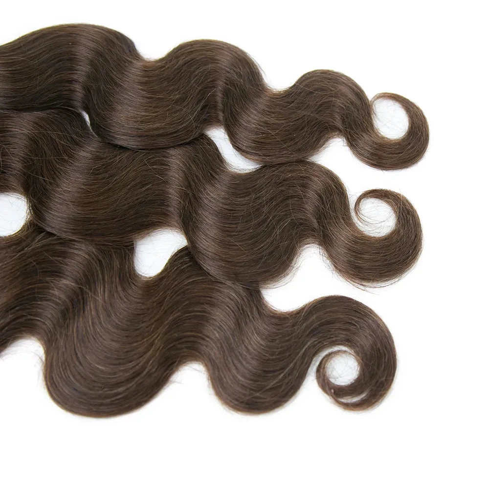 #4 Medium Brown Body Wave Bulk Human Braiding Hair 7 #4 Medium Brown Body Wave Bulk Human Braiding Hair - Image 5