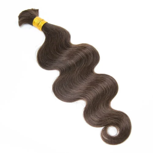 #4 Medium Brown Body Wave Bulk Human Braiding Hair 9 #4 Medium Brown Body Wave Bulk Human Braiding Hair -Hot Lingerie Hub bulk hair for boho braids
