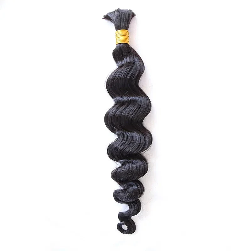 Loose Wave Bulk Hair Extensions For Braiding 9 Loose Wave Bulk Hair Extensions For Braiding - Image 7