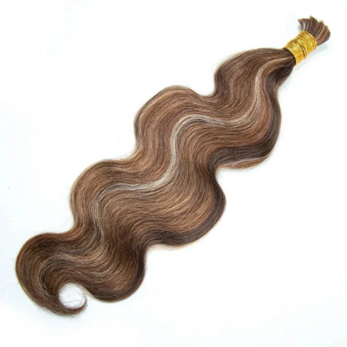 #4/#30/#613 Mix Color Blend Body Wave Bulk Human Braiding Hair -Hot Lingerie Hub bulk deep wave human hair for braiding body wave