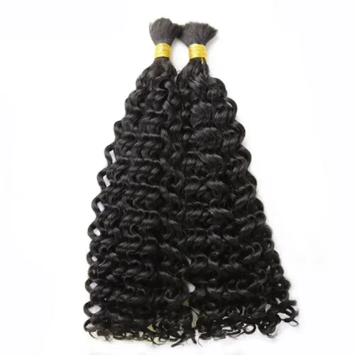 Double Drawn Burmese Spanish Curl Human Braiding Hair -Hot Lingerie Hub bulk human hair for braiding Spanish curly