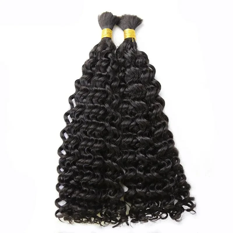 Double Drawn Burmese Spanish Curl Human Braiding Hair 7 Double Drawn Burmese Spanish Curl Human Braiding Hair - Image 5
