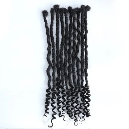 Pre-Looped Human Hair Loc Extensions With Curly Ends 15 Pre-Looped Human Hair Loc Extensions With Curly Ends -Hot Lingerie Hub butterfly locs boho bb2f9da9 bcf7 4b34 9ad4 8385931b98b7