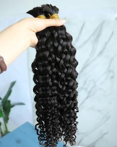 Spanish Curl Bulk Hair Extensions For Braiding -Hot Lingerie Hub buy bulk human hair for braiding