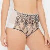 Cora Black And White High Waist Knickers With Cord Embroidery -Hot Lingerie Hub cora black and white high waist knickers scaled