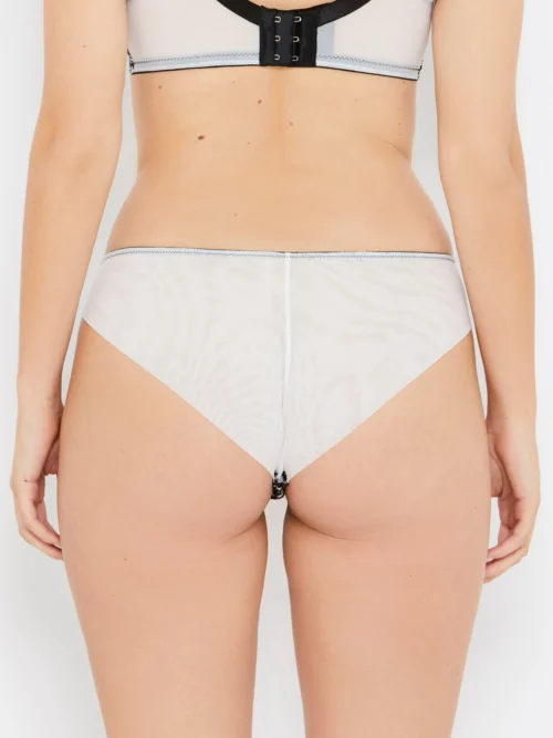 Cora Black And White Knickers With Cord Embroidery -Hot Lingerie Hub cora black and white knickers back scaled