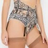 Cora Black And White Waspie Suspender Belt With Cord Embroidery 1 Cora Black And White Waspie Suspender Belt With Cord Embroidery -Hot Lingerie Hub cora black and white suspender belt