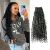 Pre-looped Crochet Boho Locs With Human Hair Curls -Hot Lingerie Hub crochet boho locs with human hair curls ywigs