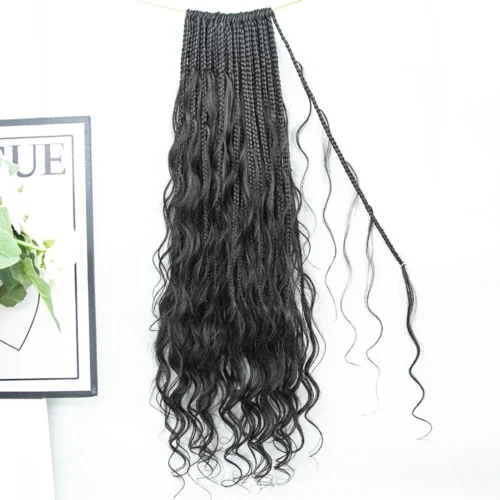 Crochet Mermaid Braids With Loose Wave Human Hair Curls 11 Crochet Mermaid Braids With Loose Wave Human Hair Curls -Hot Lingerie Hub crochet box braids with boho goddess curls 1
