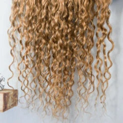 Honey Blonde Crochet Boho Box Braids With Human Hair Curls -Hot Lingerie Hub crochet box braids with human hair curls