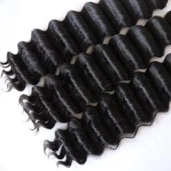 Double Drawn Burmese Deep Wave Human Braiding Hair -Hot Lingerie Hub deep wave bulk human hair for braiding