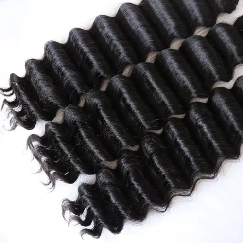 Double Drawn Burmese Deep Wave Human Braiding Hair -Hot Lingerie Hub deep wave bulk human hair for braiding