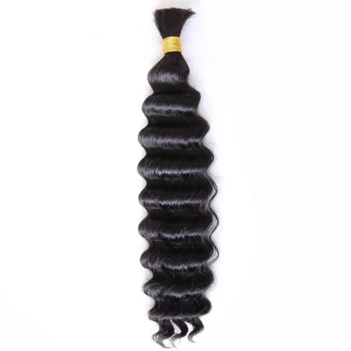 Double Drawn Burmese Deep Wave Human Braiding Hair -Hot Lingerie Hub deep wave human hair for braiding bulk