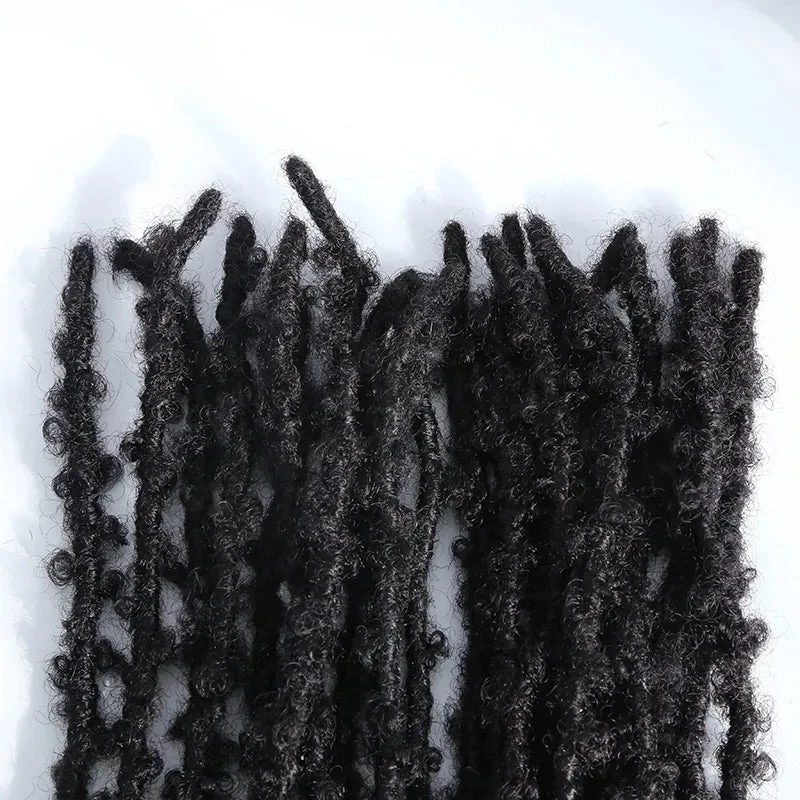 Butterfly Distressed Boho Loc Extensions Human Hair - Natural Black #1B 11 Butterfly Distressed Boho Loc Extensions Human Hair - Natural Black #1B - Image 9