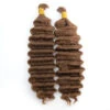Double Drawn Burmese Color #30 Light Brown Deep Wave Human Hair Bulk -Hot Lingerie Hub double drawn color 30 deep wave human hair bulk