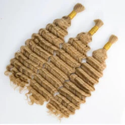 Double Drawn Burmese Color #27 Honey Blonde Deep Wave Human Hair Bulk