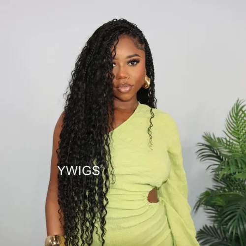 Double Drawn Burmese Water Wave Human Braiding Hair -Hot Lingerie Hub double drawn water wave braiding hair for boho braids